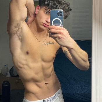 Flexing Selfie in JJ Malibu Boxer Briefs